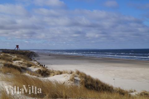 Der Strand in der Nähe von Luxusferienhaus Nr. 944.