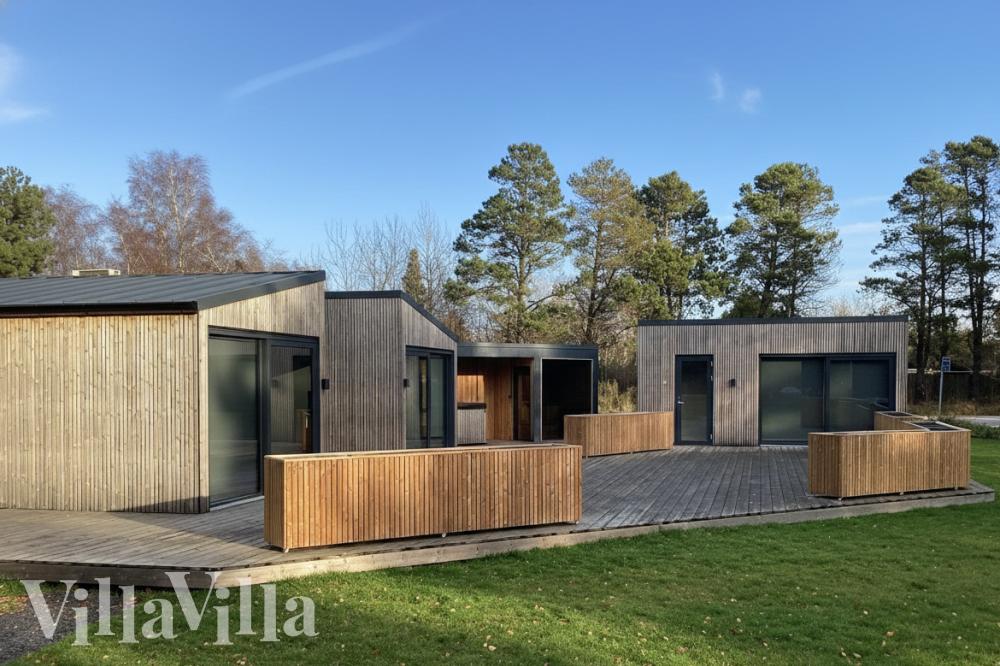 Das Luxusferienhaus Nr. 924 hat eine tolle Terrasse, die mit hochwertigen Gartenmöbeln für 9 Personen ausgestattet ist.