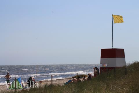 Der herrliche Strand in der Nähe von Luxusferienhaus Nr. 924 bei Lolland/Falster/Mön.