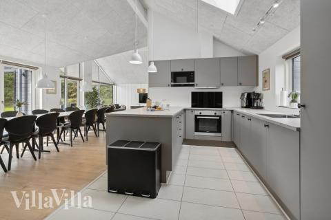 Die Küche im Luxusferienhaus Nr. 915 ist gut eingerichtet.