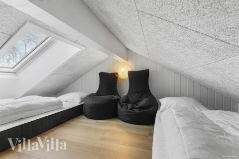 Einige der 18 Schlafgelegenheiten befinden sich im Luxusferienhaus Nr. 810 auf dem ausgebauten Dachboden