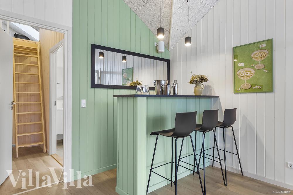Das Ferienhaus 814 ist mit eigener Bar ausgestattet