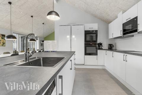 Die Küche im Luxusferienhaus Nr. 814 ist gut eingerichtet.