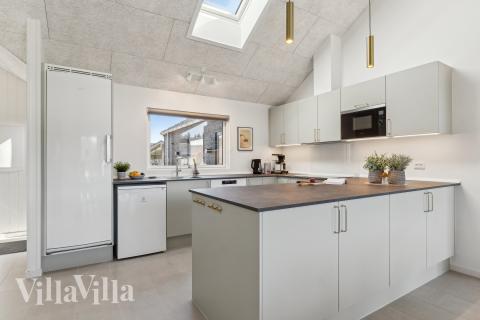 Die Küche im Luxusferienhaus Nr. 930 ist gut eingerichtet.