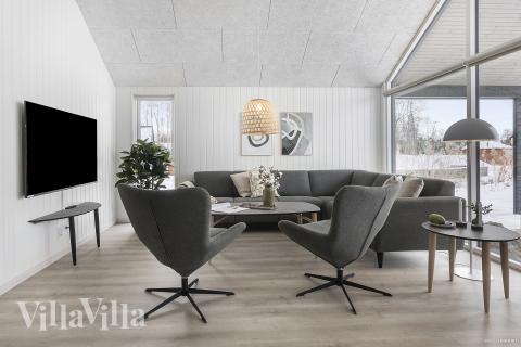 Die Couchecke im Luxusferienhaus Nr. 912 in Lolland/Falster/Mön.