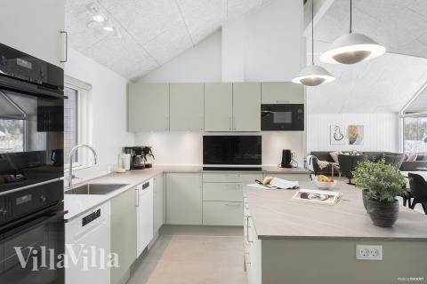 Die Küche im Luxusferienhaus Nr. 912 ist gut eingerichtet.