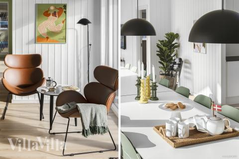 Der große, lichtdurchflutete Aufenthaltsraum im Luxusferienhaus Nr. 816 für 20.