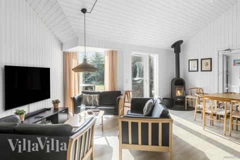 Die Couchecke im Luxusferienhaus Nr. 251 in Lolland/Falster/Mön.