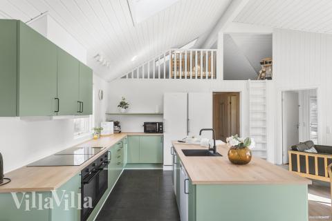 Die Küche im Luxusferienhaus Nr. 251 ist gut eingerichtet.