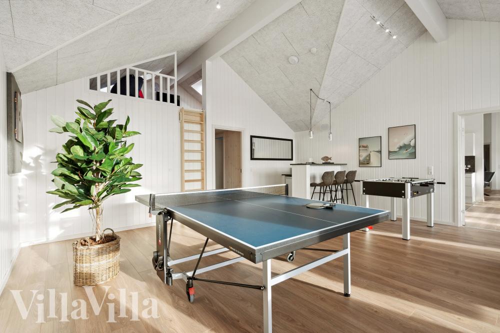 Das Luxusferienhaus 782 für 24 Personen hat einen großen Aktivitätsraum mit u. a. Billard und Darts