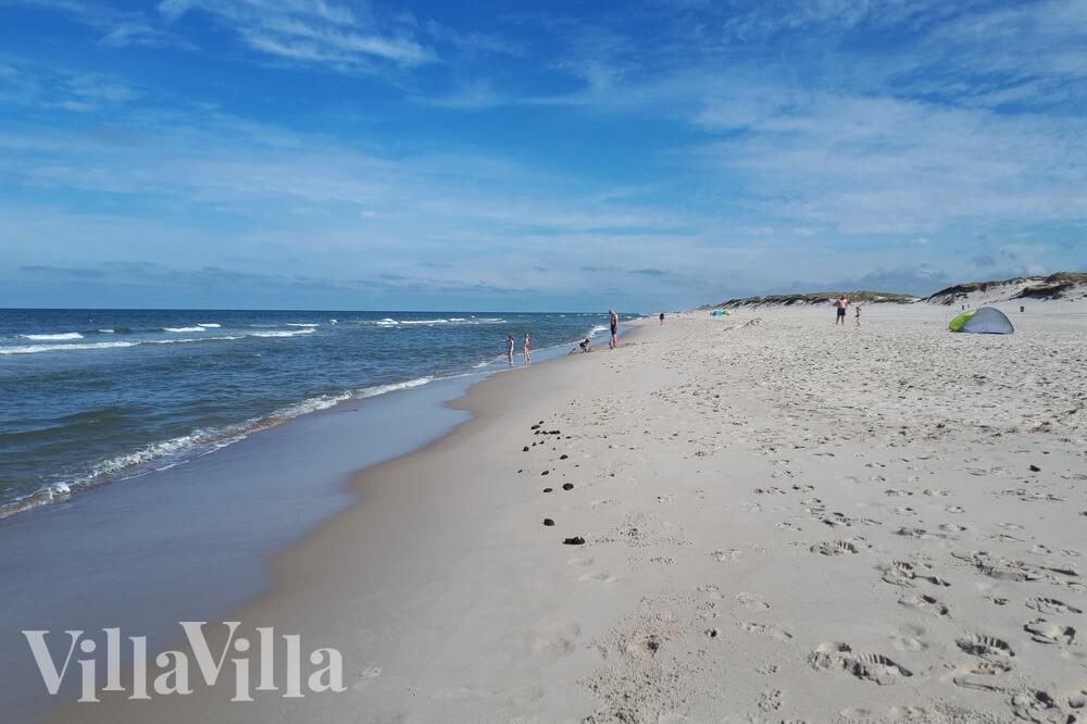 Der Strand in der Nähe von Luxusferienhaus Nr. 528.