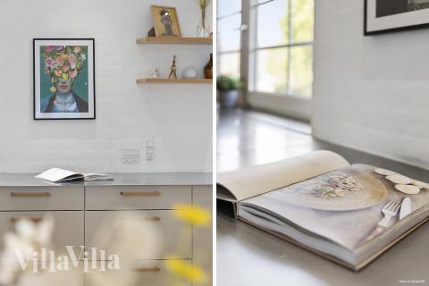 Gut ausgestattete Küche im Luxusferienhaus Nr. 145 in Westjütland.