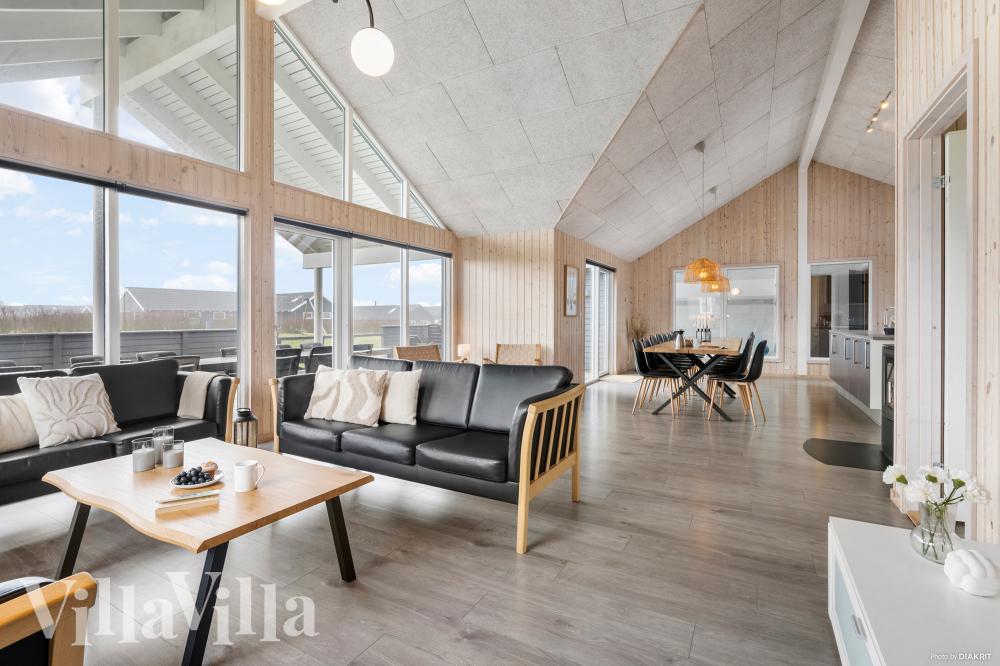 Die Couchecke im Luxusferienhaus Nr. 322 in Fünen und seine Inseln.