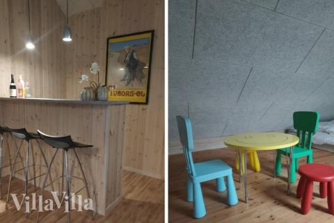 Das Ferienhaus 330 ist mit eigener Bar ausgestattet