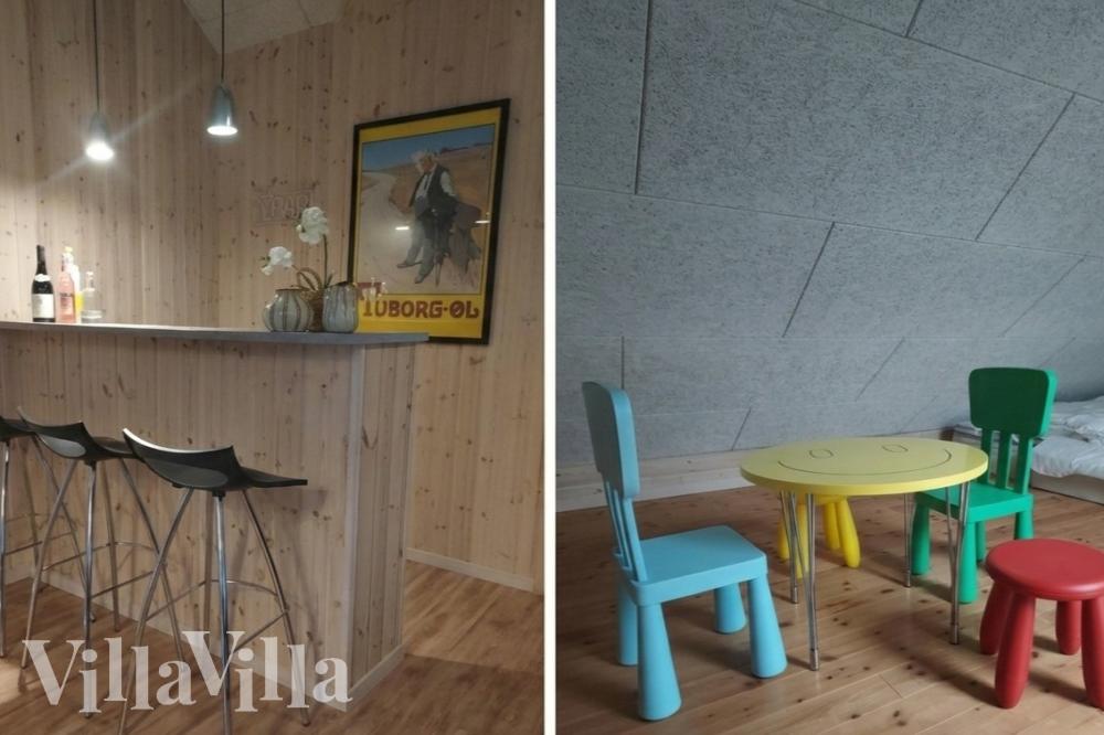 Das Ferienhaus 330 ist mit eigener Bar ausgestattet