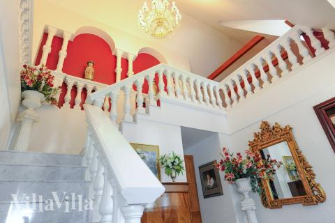 Der geräumige Eingangsbereich im Luxusferienhaus Nr. 951 in Fünen und seine Inseln