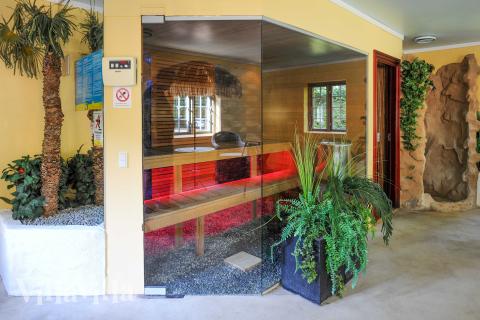 Das Luxusferienhaus Nr. 951 ist unter anderem mit einer schönen Sauna ausgestattet.