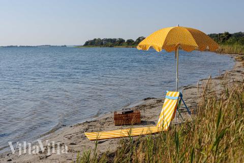Der Strand in der Nähe von Luxusferienhaus Nr. 951.