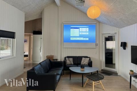 Die Couchecke im Luxusferienhaus Nr. 457 in Westjütland.