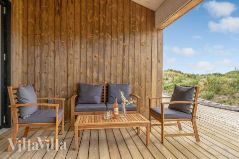 Das Luxusferienhaus Nr. 945 hat eine tolle Terrasse, die mit hochwertigen Gartenmöbeln für 12 Personen ausgestattet ist.