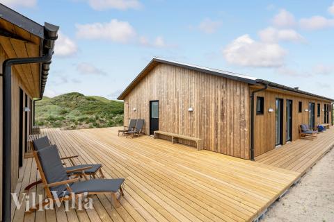 Große Terrasse am Luxusferienhaus Nr. 945 in Nordjütland.