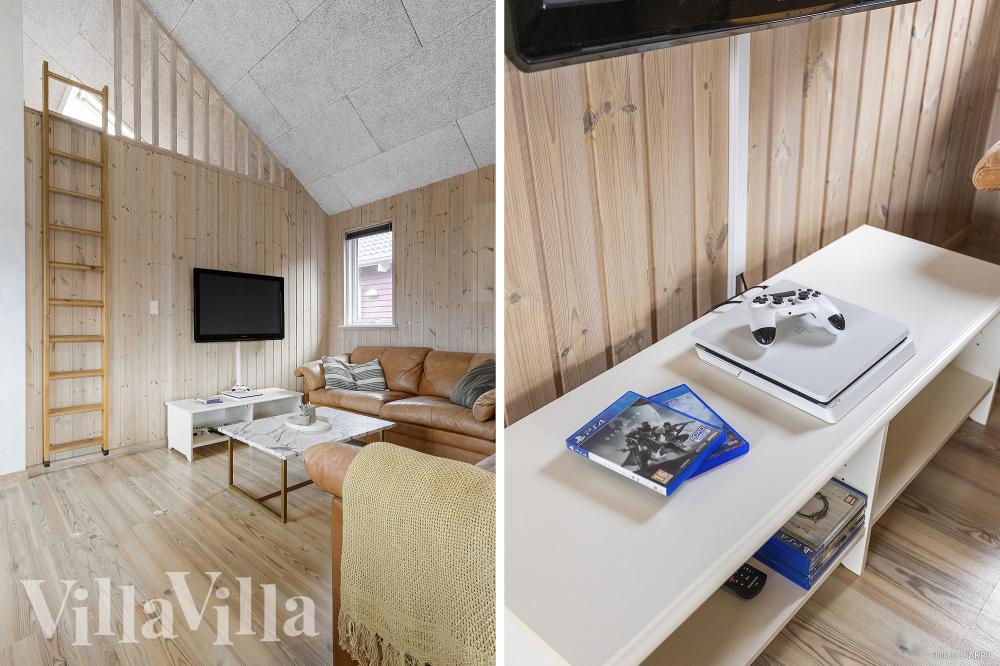 Aktivitätsraum im Luxusferienhaus Nr. 286 mit 6 Schlafzimmern und Platz für 16 Gäste.