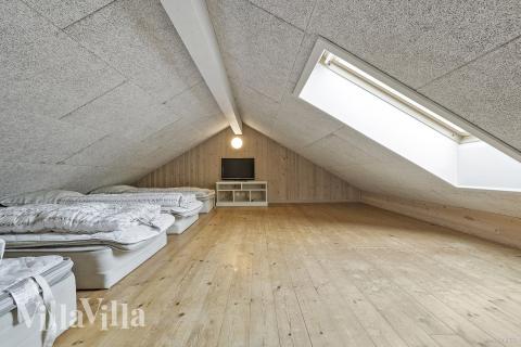 Einige der 16 Schlafgelegenheiten befinden sich im Luxusferienhaus Nr. 286 auf dem ausgebauten Dachboden