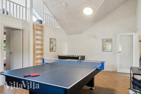 Das Luxusferienhaus 904 für 14 Personen hat einen großen Aktivitätsraum mit u. a. Billard und Darts