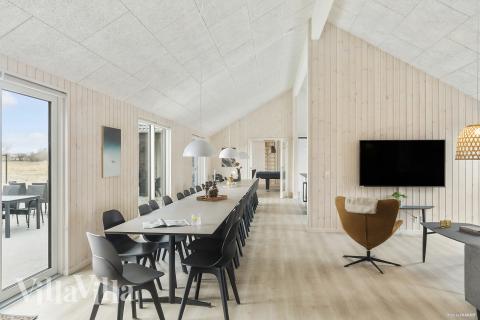 Aufenthaltsraum mit Platz für 30 im Luxusferienhaus Nr. 914.