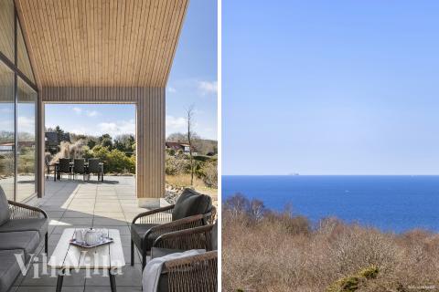 Genießen Sie einen Grillabend auf der Terrasse des Luxusferienhauses Nr. 927 in Bornholm