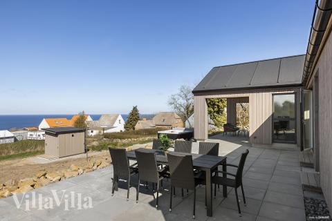 Große Terrasse am Luxusferienhaus Nr. 927 in Bornholm.