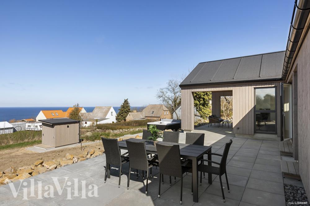 Große Terrasse am Luxusferienhaus Nr. 927 in Bornholm.