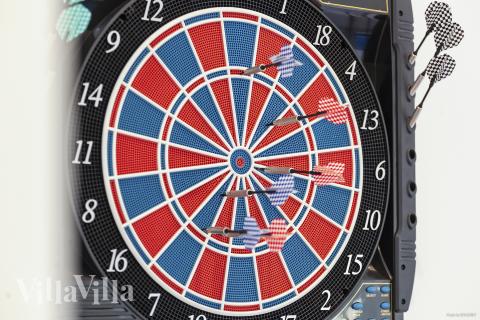 Das Luxusferienhaus 927 für 8 Personen hat einen großen Aktivitätsraum mit u. a. Billard und Darts