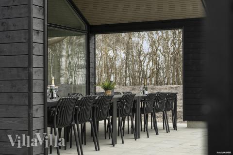 Genießen Sie einen Grillabend auf der Terrasse des Luxusferienhauses Nr. 918 in Westjütland