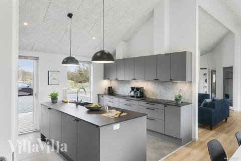 Die Küche im Luxusferienhaus Nr. 913 ist gut eingerichtet.
