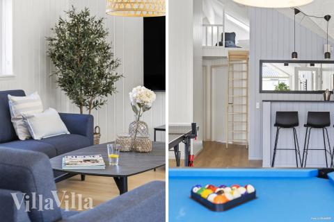 Aktivitätsraum im Luxusferienhaus Nr. 822 mit 12 Schlafzimmern und Platz für 30 Gäste.