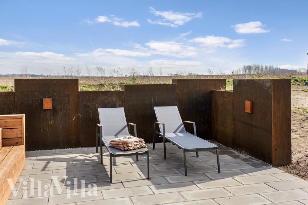 Das Luxusferienhaus Nr. 917 hat eine tolle Terrasse, die mit hochwertigen Gartenmöbeln für 20 Personen ausgestattet ist.