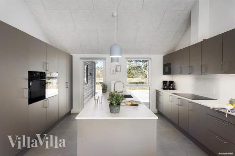 Die Küche in dem Luxusferienhaus Nr. 933 ist so gut ausgestattet, dass man problemlos Mahlzeiten für 20 Personen zubereiten kann.