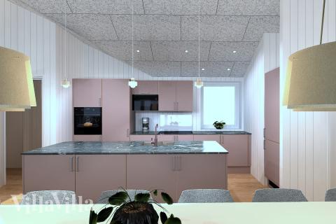 Die Küche in dem Luxusferienhaus Nr. 958 ist so gut ausgestattet, dass man problemlos Mahlzeiten für 12 Personen zubereiten kann.