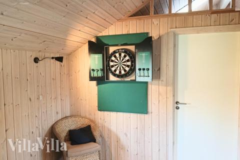 Aktivitätsraum im Luxusferienhaus Nr. 159 mit 5 Schlafzimmern und Platz für 12 Gäste.