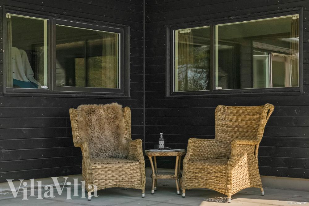 Genießen Sie einen Grillabend auf der Terrasse des Luxusferienhauses Nr. 621 in Bornholm