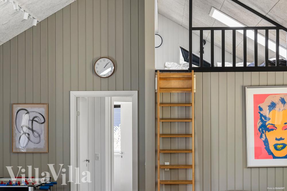 Einige der 22 Schlafgelegenheiten befinden sich im Luxusferienhaus Nr. 351 auf dem ausgebauten Dachboden