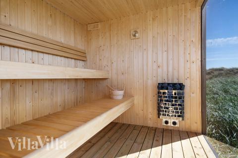 Genießen Sie die heiße Sauna im Luxusferienhaus Nr. 952 für 30 Personen
