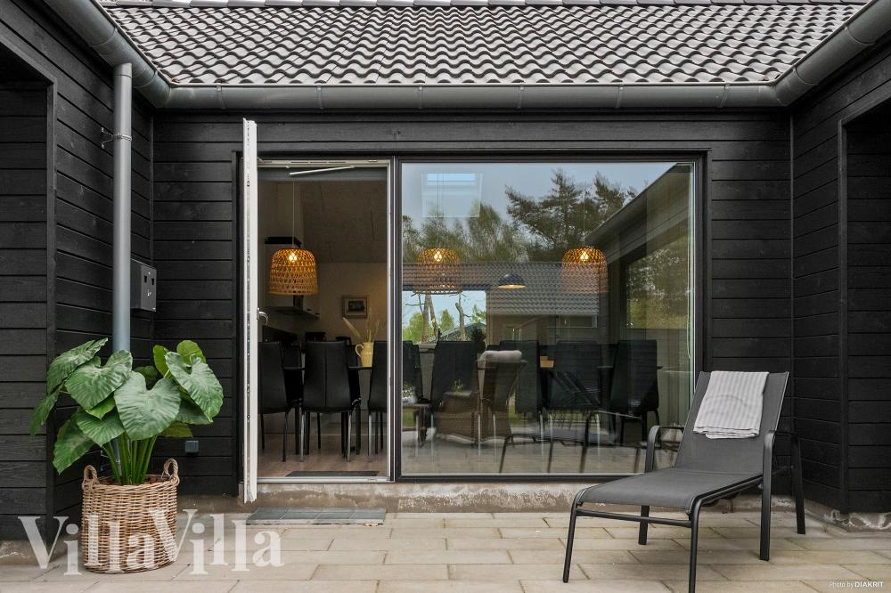 Das Luxusferienhaus Nr. 622 hat eine tolle Terrasse, die mit hochwertigen Gartenmöbeln für 18 Personen ausgestattet ist.