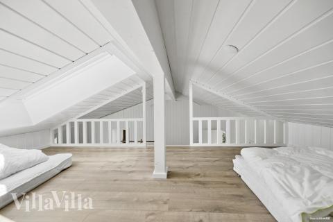 Einige der 10 Schlafgelegenheiten befinden sich im Luxusferienhaus Nr. 935 auf dem ausgebauten Dachboden