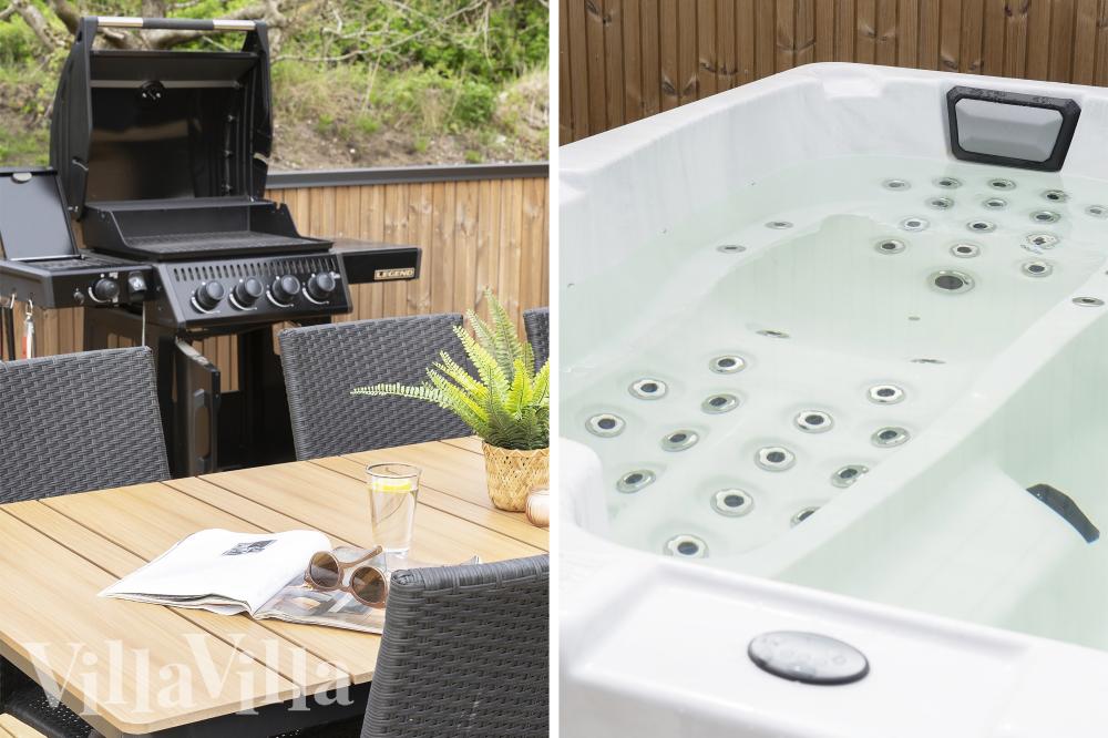Das Luxusferienhaus Nr. 557 hat eine tolle Terrasse, die mit hochwertigen Gartenmöbeln für 14 Personen ausgestattet ist.