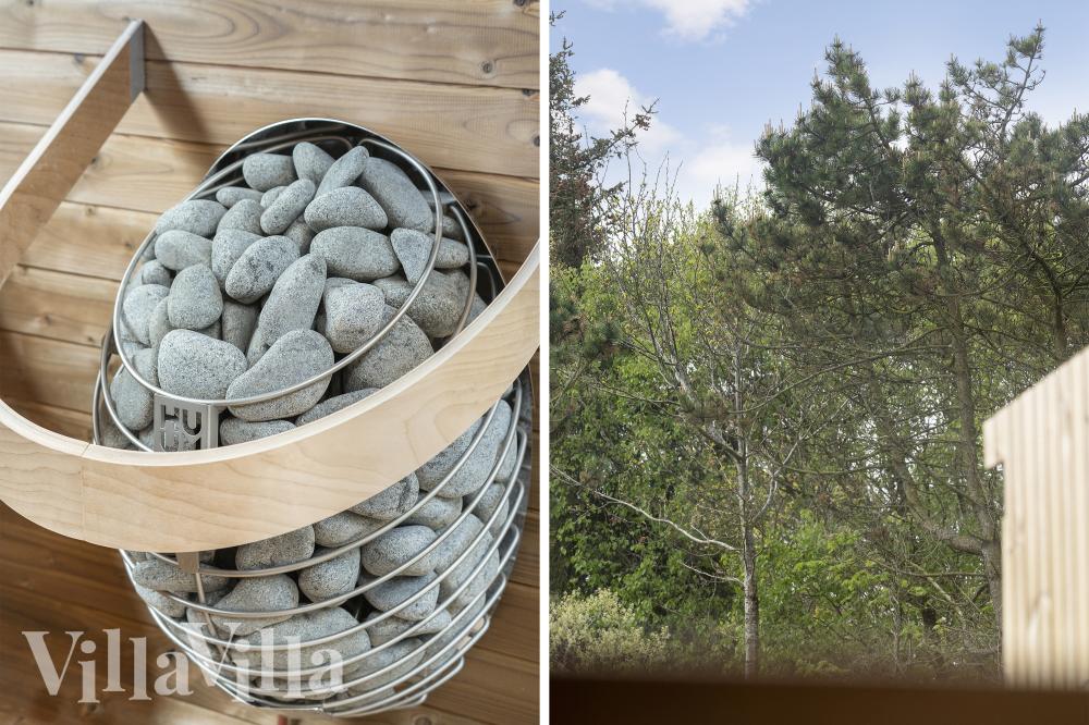 Das Luxusferienhaus Nr. 557 ist unter anderem mit einer schönen Sauna ausgestattet.