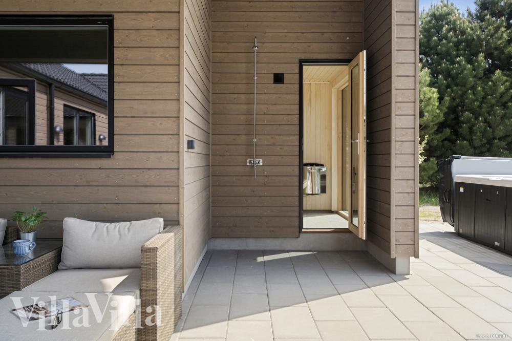 Das Luxusferienhaus Nr. 934 ist unter anderem mit einer schönen Sauna ausgestattet.