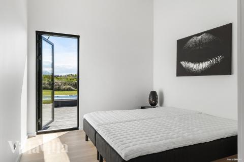 Eines der 5 Schlafzimmer im Luxusferienhaus Nr. 977