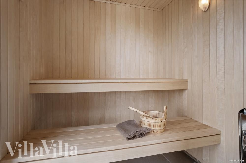 Das Luxusferienhaus Nr. 922 ist unter anderem mit einer schönen Sauna ausgestattet.